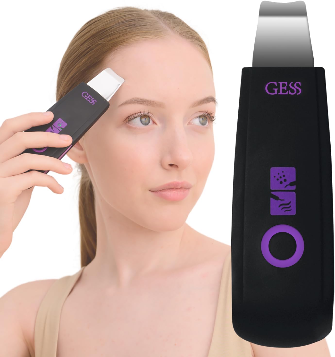 YOU Ultraschallreinigungsgerät, Gesichtsreiniger, Mitesserentferner Porenreinigung Akne-Peeling, Mikrodermabrasion, Hautpflege, Massage, aufladbar (2)