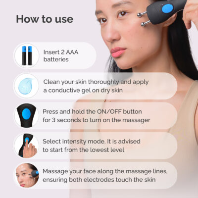 Mikrostrom Face Lifting Gerät, Gerät Gesicht Gegen falten, 5 Modi, Gesichtsmassagegerät, Gesichtslifting, Anti Aging Antifalten – GESS MT (5)