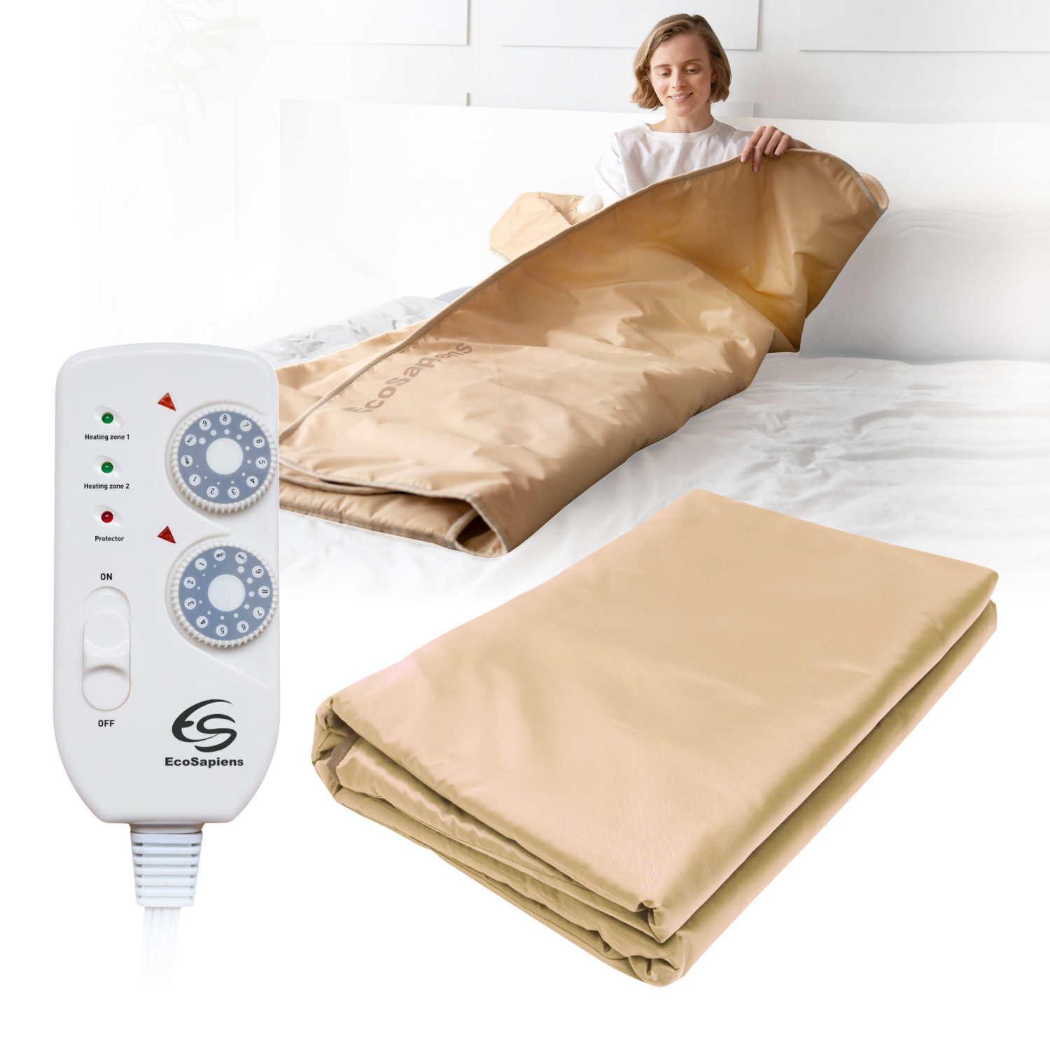 infrared heating blanket infrasauna beige-1-Amazon-bg
