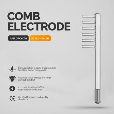 GESS Darsonval high Frequency device Comb glass attachment