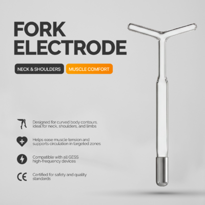 GESS Darsonval high Frequency device FORK glass attachment